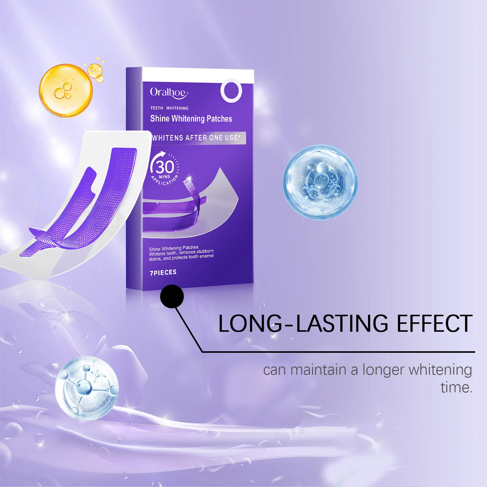 Oralhoe Tooth Care Strips Clean Stain Removal yellowing Hygiene freshing Breath Dental Bleaching Tools Teeth Brightening Patches - 3