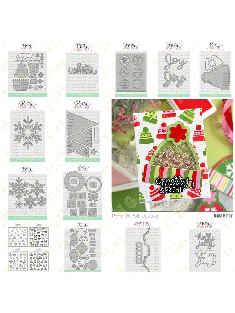 Description Picture 2 of itemChristmas Cupcak Holiday Wreath Builder Metal Cutting Dies Stencils for Scrapbooking Stamp Photo Album Decorative Embossing