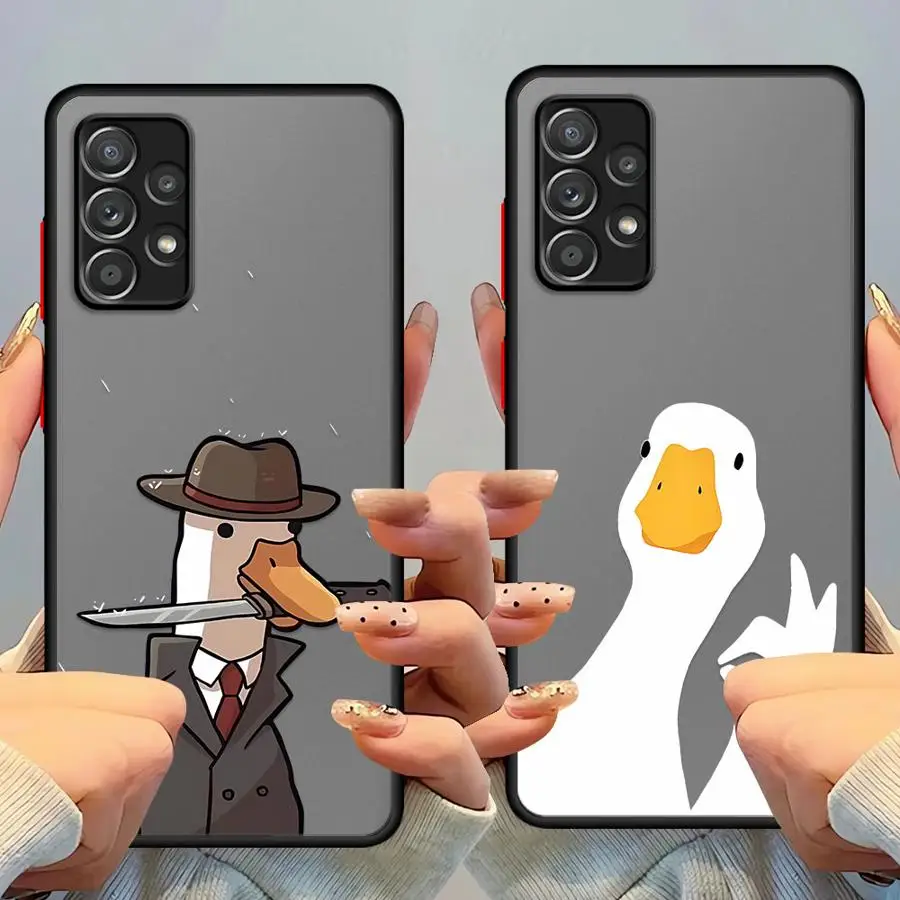 Cartoon Doubt Duck Soft Cover Phone Case