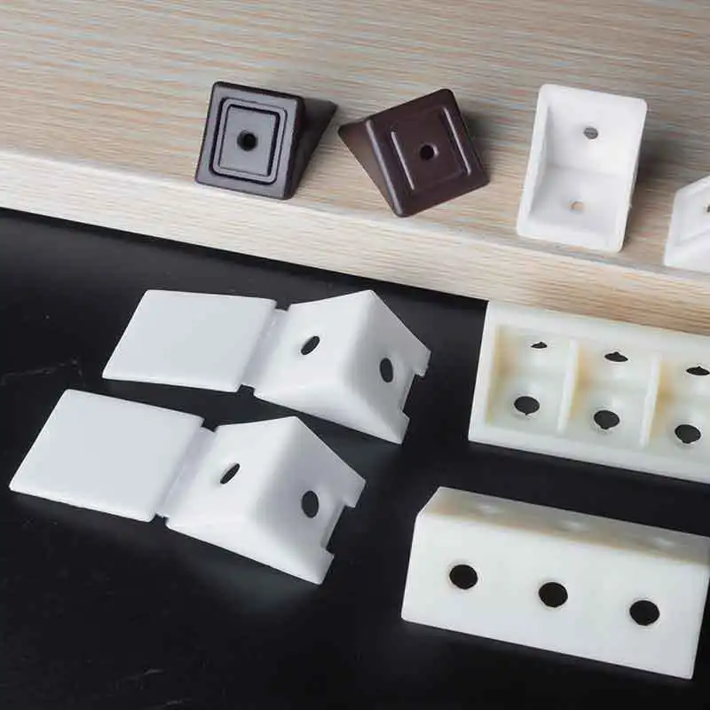 10pcsNylonPlasticThickenedCornerBracketsRightAngle90Degree