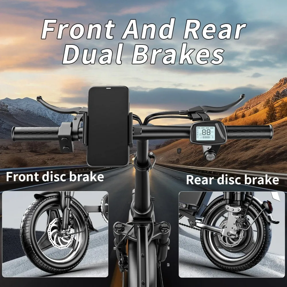 Electric Bike Adults Folding 500W Motor 14