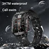 2025 New Rugged Military Fitness BT call SmartWatch Men For Android Xiaomi IOS 3ATM Waterproof Sport Ai Voice Calling Smartwatch 5