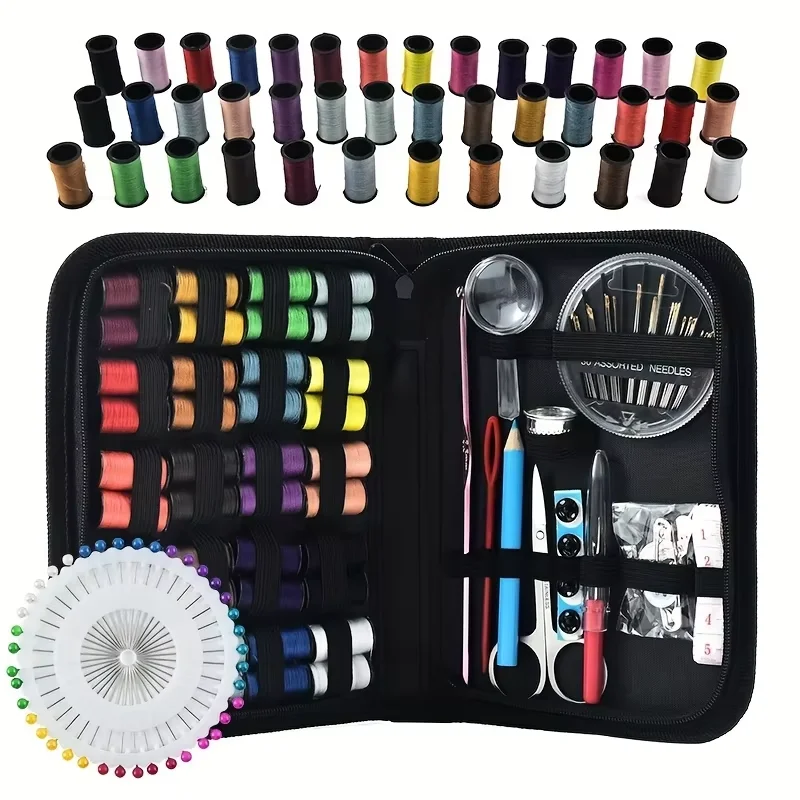 Sewing Kits With Sewing Supplies Accessories 24-Color Threads Needle Thread Kit Products For Small Fixe 67/128pcs