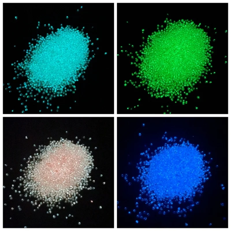 1000pcs Luminous Sand Glow In Dark Stone Pebble glow stones luminous sand decorative stones for Garden Yard Outdoor Path Lawn Decoration Fish Tank Aquarium Home DIY Decor 3-5mm