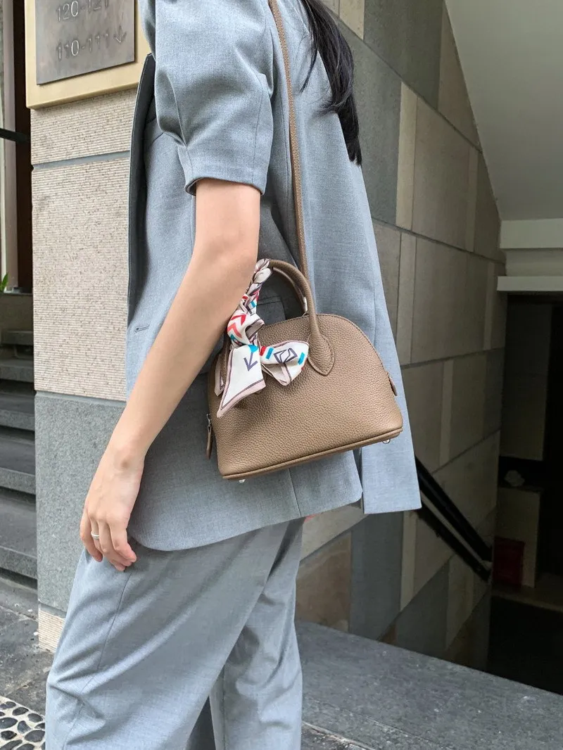 Klassische Damen Handtasche Aus Leder Als Umhängetasche Klein_voghion.com