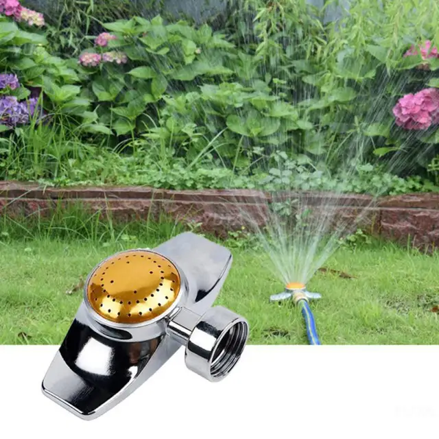 360 Fokos Automatikus Pont Sprinkler Négyzet Alakú Kör Mintázat Szilárd Ötvözött Fém Forgó Fúvóka Fűnyírók Kerti Kiegészítő - Image 2