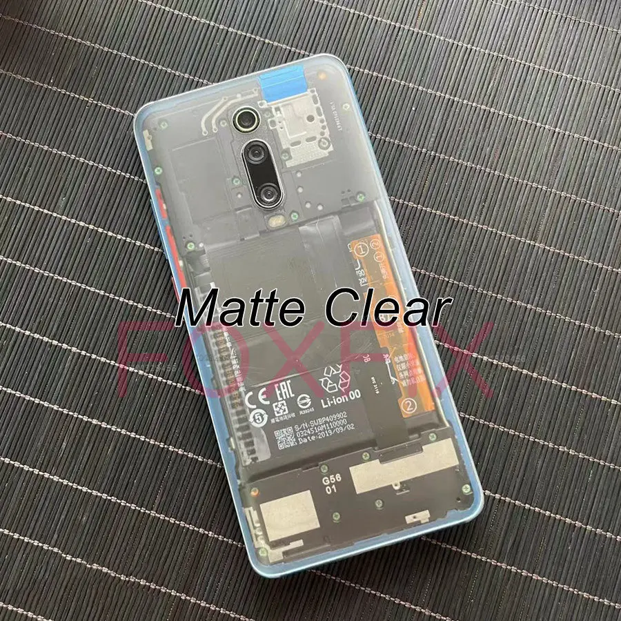 Glass Phone Back Cover Transparent Battery Cover For Xiaomi Mi 9T Pro Redmi K20 Pro Rear Housing Case Replacement