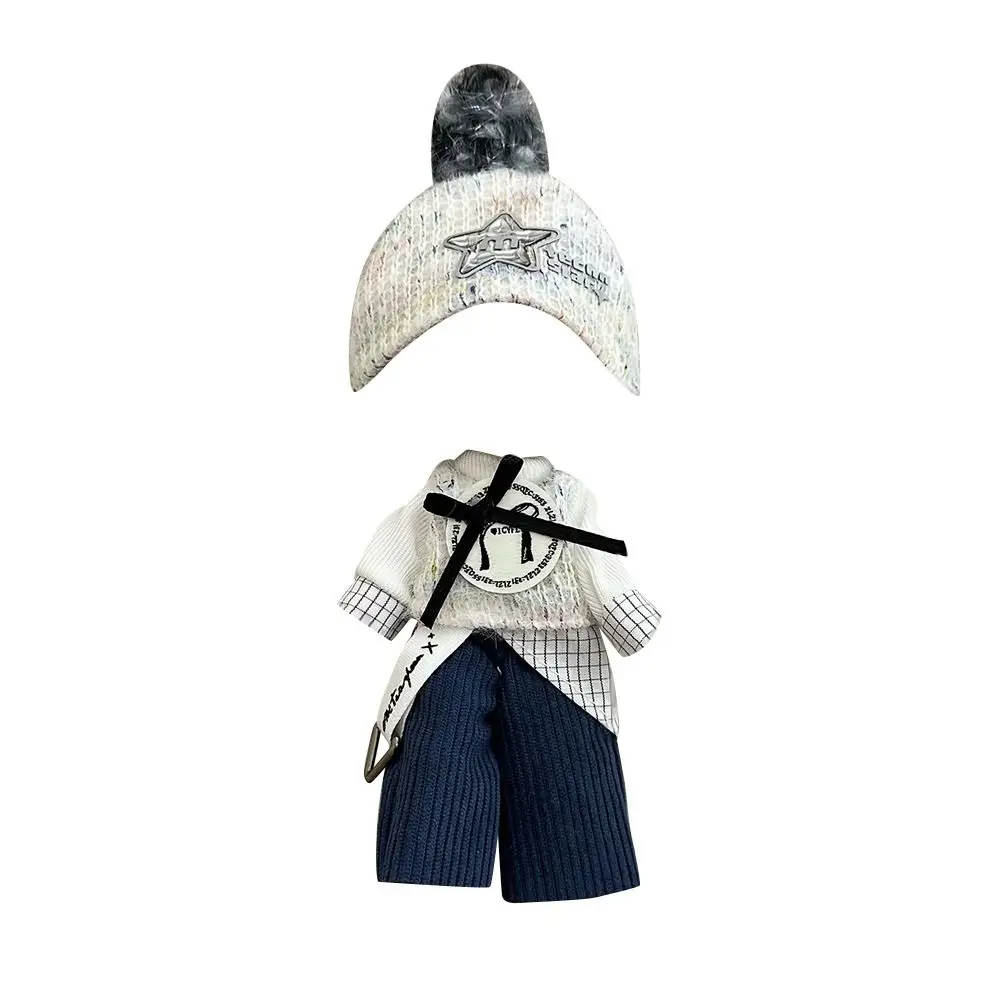 8-teiliges BJD Material OB11 Kleidungsset mit Bärenohren, Kapuzenumhang, Hasenohren für Puppenhaus-Dekoration und Teenager-Kollektion – Detail 6
