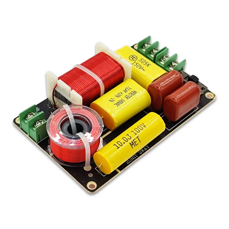 

2Pcs WEAH-250 250W 2 Way Frequency Divider Tweeter Bass Crossover Filter DIY Speaker Filter Circuit Home Sound
