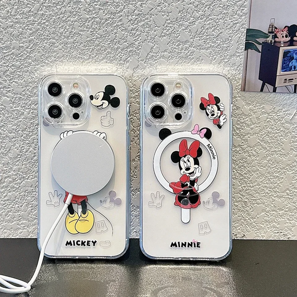 ディズニーミッキーミニー Magsafe 磁気電話ケース Iphone 16 15 14 13