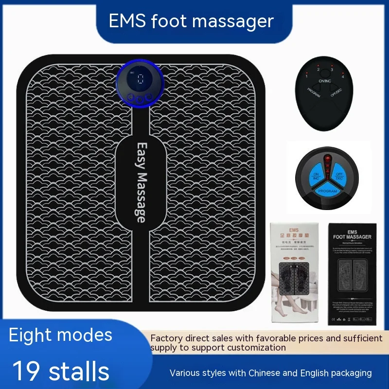 Foot Massage Pulse Foot Massage Pad EMS Foot Therapy Machine USB Charging Mobile Foot Massager sunkko battery spot welder 737u 2 8kw led light pulse spot welding machine with usb charging testing for 18650 battery pack weld