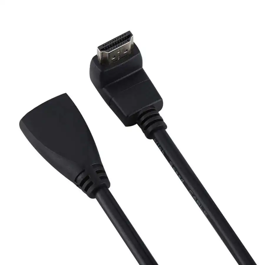 고품질 풀 HD1080p HDMI 케이블, HDMI 수-암 케이블 (90 ° 벤드)