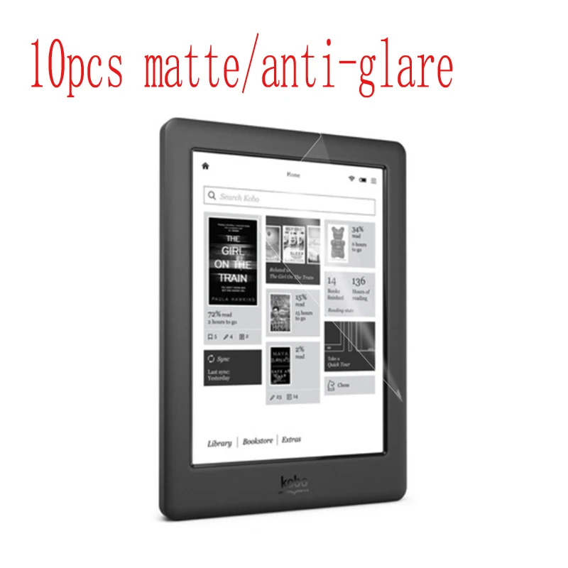 

Матовая Антибликовая Защитная пленка для экрана, пластиковая пленка для Kobo Clear HD/Kobo Aura H2O 2017/Kobo Arc/Kobo Nia, 10 шт.