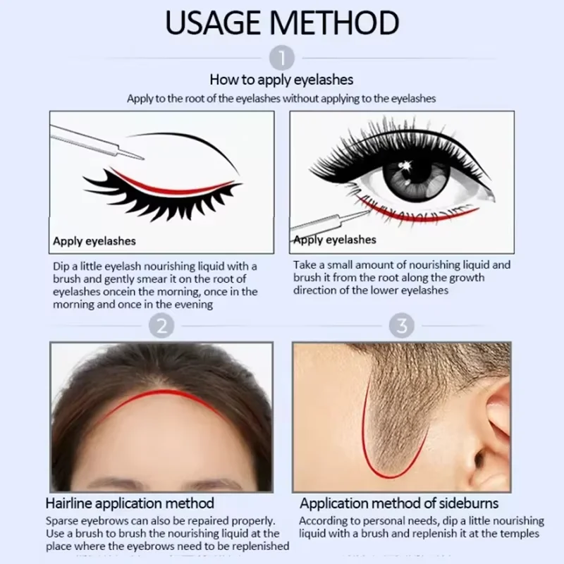 Fast Eyebrow Growth Serum Eyelash Hair Growth Anti Hairs Loss Prevent Baldness Fuller Thicker Lengthening Eyebrow Makeup