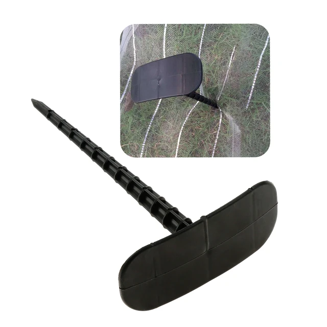 10 db Kerti Őrölt Körmök 14 Cm/5,5 Hüvelykes Műanyag Rögzítő Üvegházhatású Film Tüskés Gyomnövény Szőnyegbetét Pázsit Ív Padlószövet Tét - Image 2