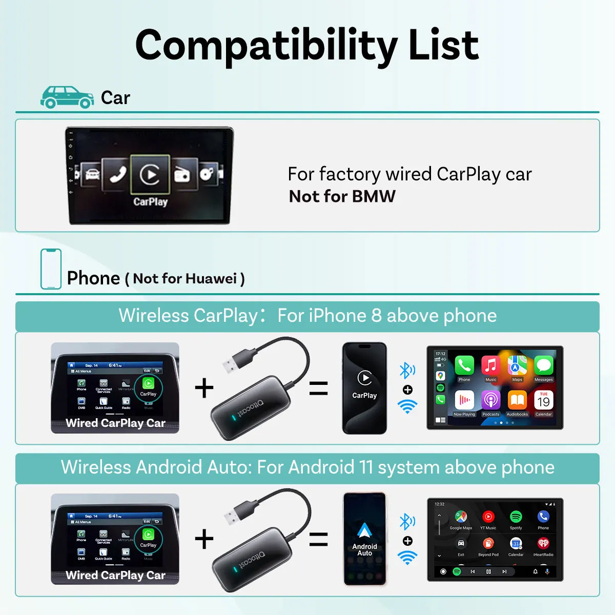 Ottocast Play2Video Ultra Or Pro Wireless Android Auto