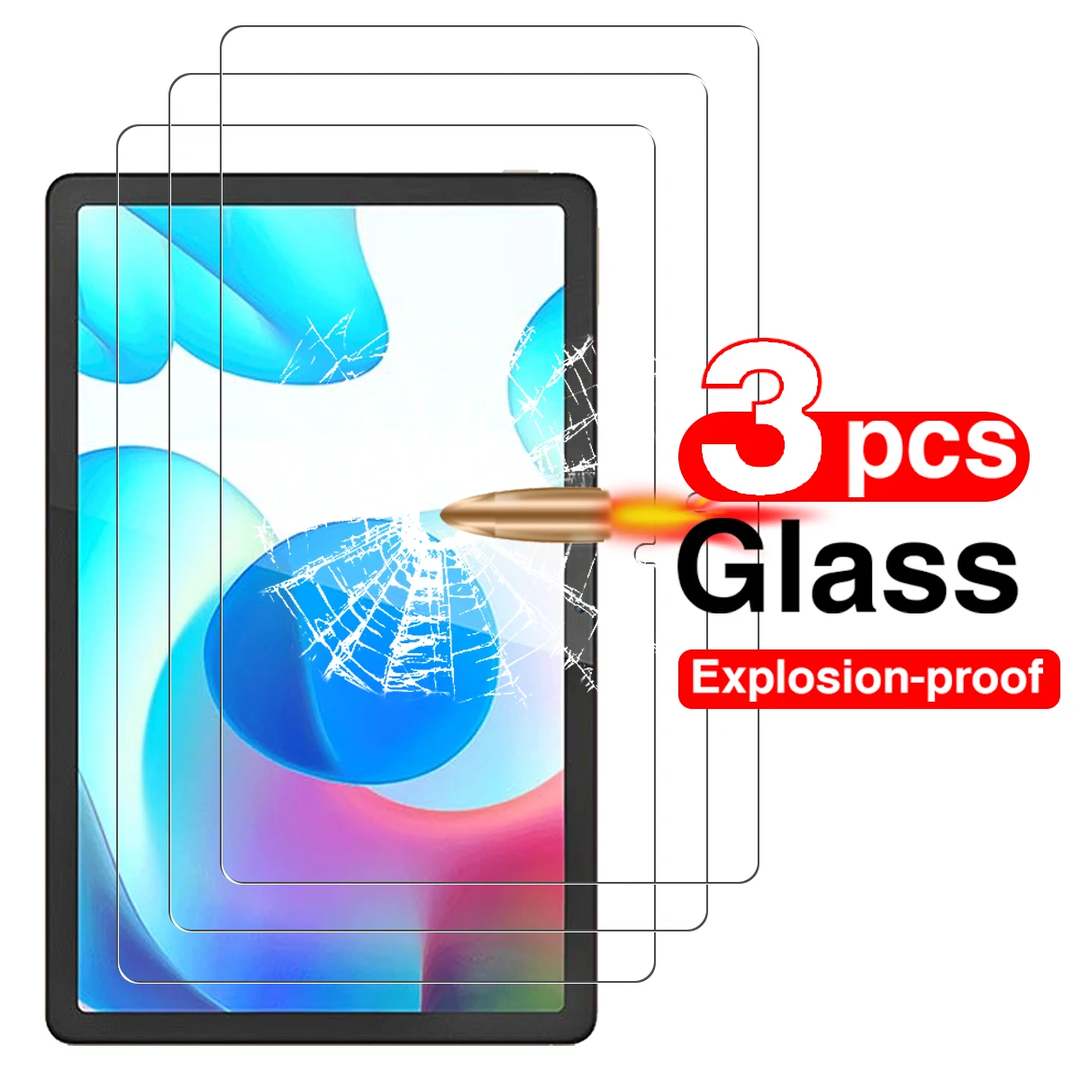 Tempered Glass for Realme Pad 2021 Screen Protector RealmePad 10.4 inch OPPO Tablet Protective Film Guard Protection asus tablet charger Tablet Accessories