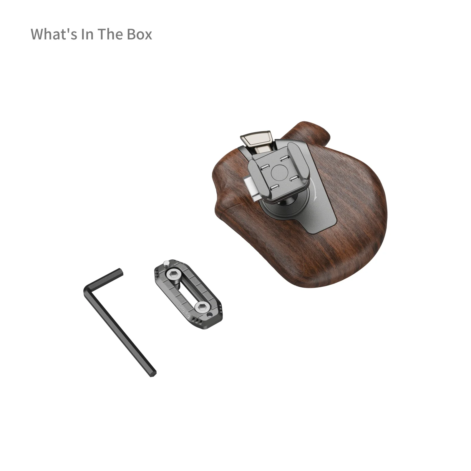 SmallRig Rotating Side Wooden Handle with NATO Clamp for Camera/Monitor Cages &