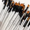 Acrylic Paint Brushes Set, 12pcs Professional Artist Paintbrushes for Acrylic Watercolor Oil Painting, Face Body Nail Art, Craft 5