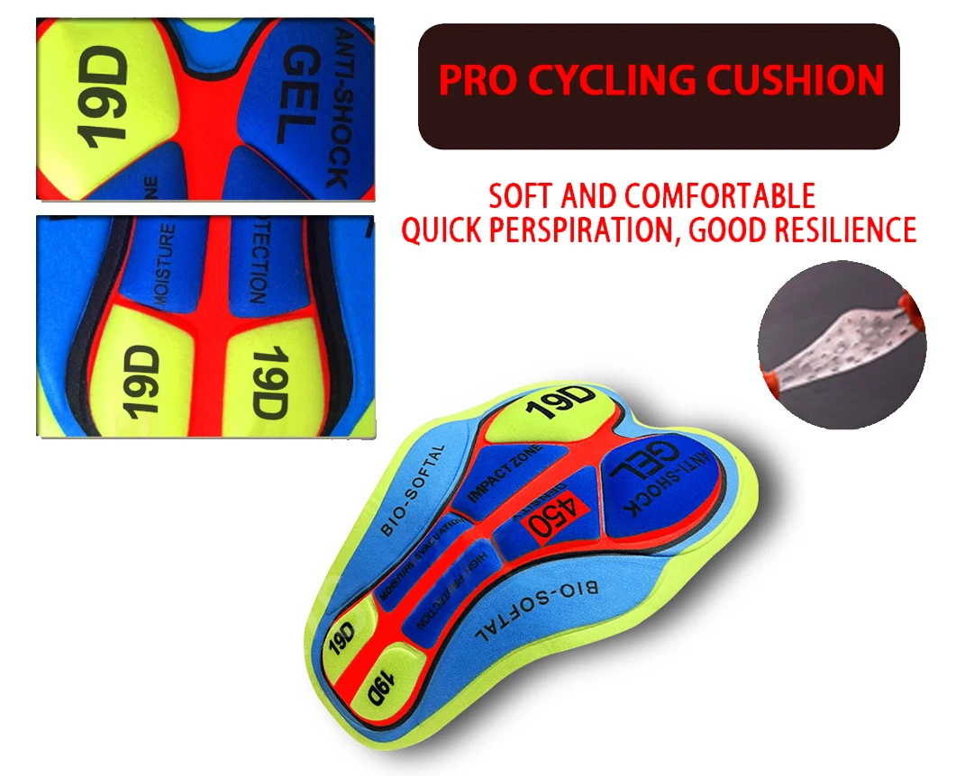 Description Picture 4 of itemUAE Summer Cycling Bib Shorts Breathable Sport Mountain Bicycle Cycling Pants Bike Shorts culotte ciclismo hombre bicycle shorts