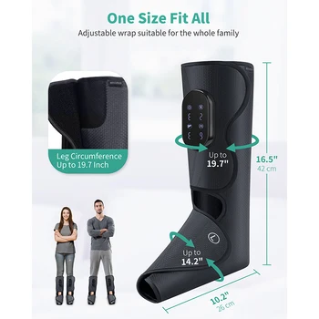 Medcursor Foot Air Pressure Leg Massager with Heat Promotes Blood Circulation Muscle Relaxation Portable Massager Boots for Home 2