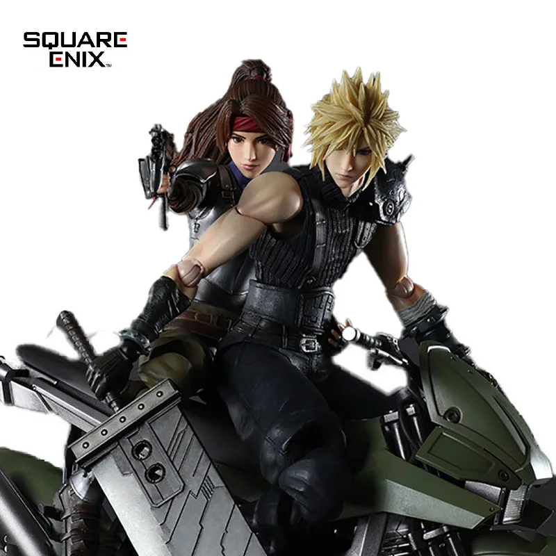 

In Stock Original SQUARE ENIX PLAY ARTS Cloud Strife Jessie Rasberry FF7 Re FINAL FANTASY VII REMAKE PVC Doll Decoration Model