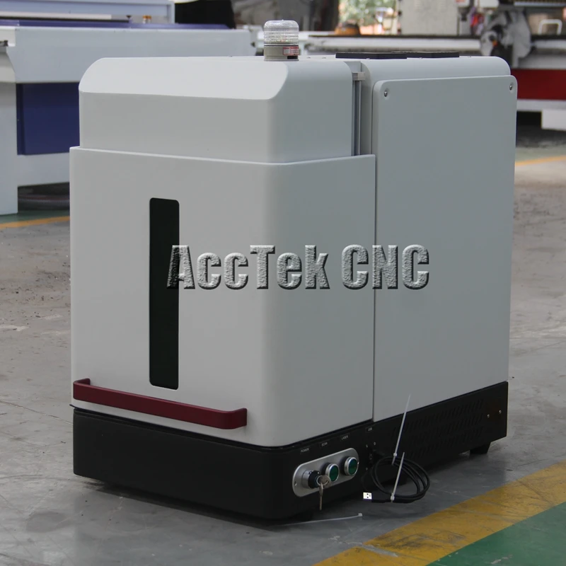 

20W 30W 50W Desktop Full Covered Fiber Laser Marking Machine Raycus Source for Logo Date in Produced Marking