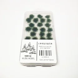 DIY Miniature Garden Decor: Durable Static Scenery Grass Tufts and Flower Clusters for Wargame and Sand Table Layouts (MO-02 A box)