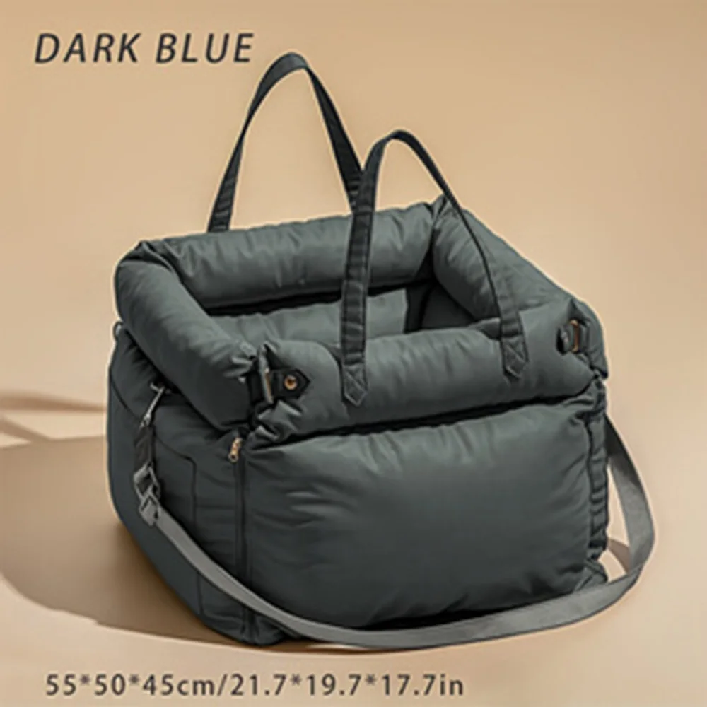 נושא חיות מחמד לרכב, מיטת כלבים לנסיעות למושב האחורי של הרכב - תיק נייד, נושם וניתן לכביסה לחתולים וכלבים קטנים בינוניים