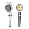 Pressurized Shower Head 360 Degree Water Saving Rotation Turbo Propeller Fan Bathroom Accessories 5