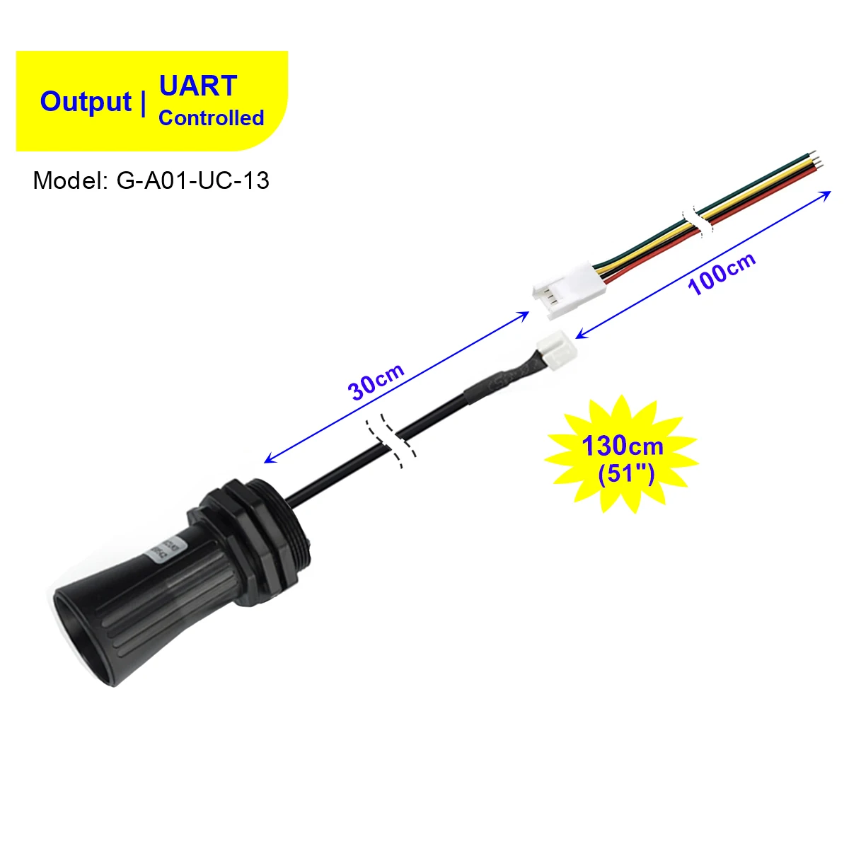 UART Controlled 1.3m