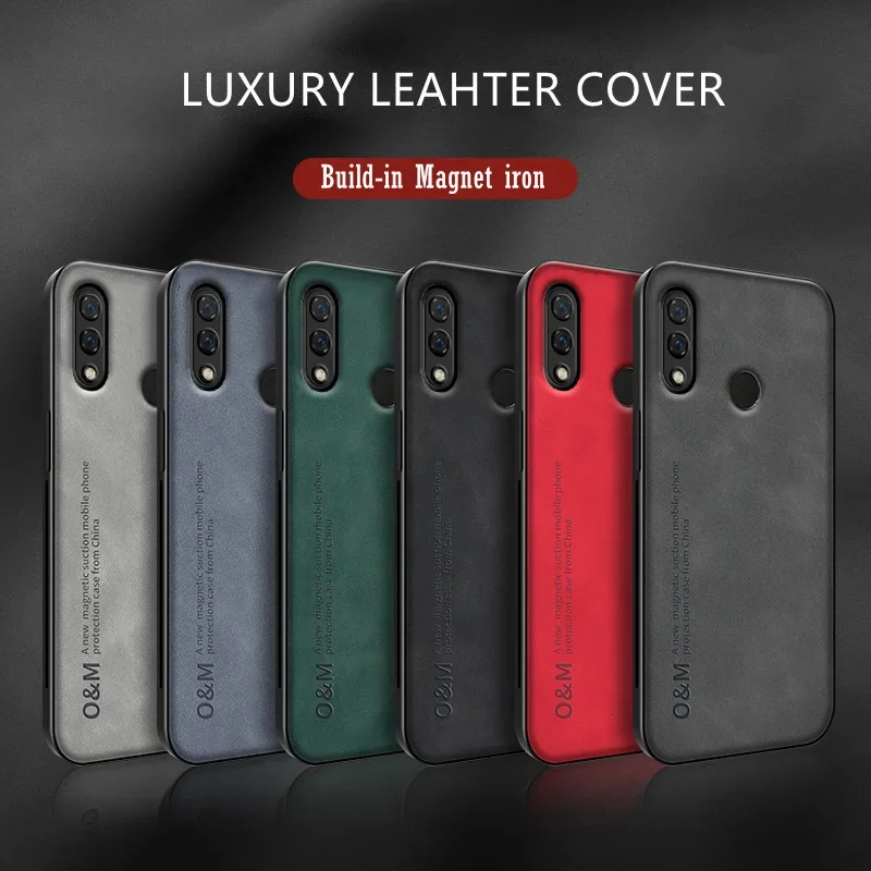 Deluxe Magnetic Leather Phone Case with Built-in Magnet and Soft Cover