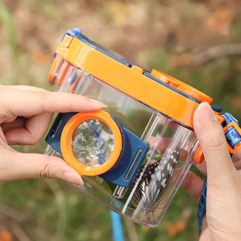 New Plastic Insect Box Magnifier High Quality Bug Viewer Learning Insect Observer Kit New Catcher Cage Kids Gift