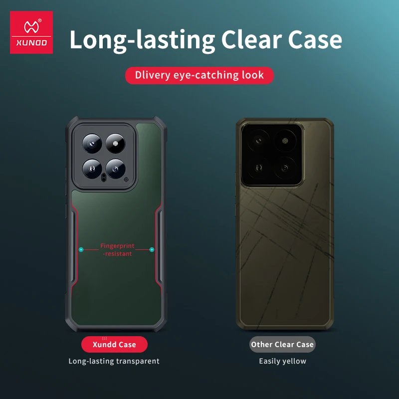 Xundd Lightweight Drop-Proof Phone Case with Lens and Airbag Protection