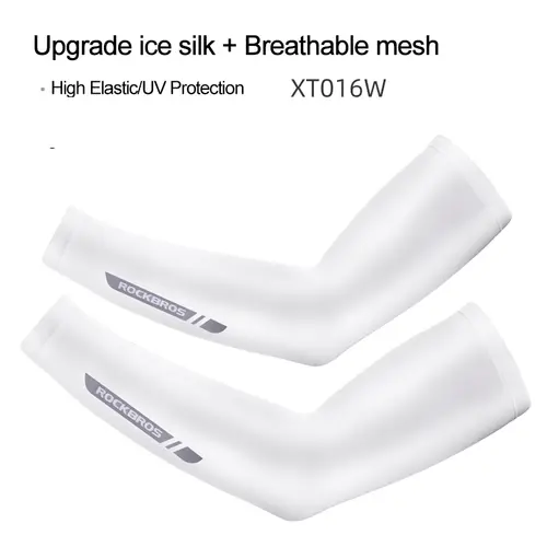 ROCKBROS Ice Fabric Running Camping Sleeves Breathable Sleeve Quick Dry Arm Protect UV400 Arm Cover Summer Sports Safety Gear - Image 7