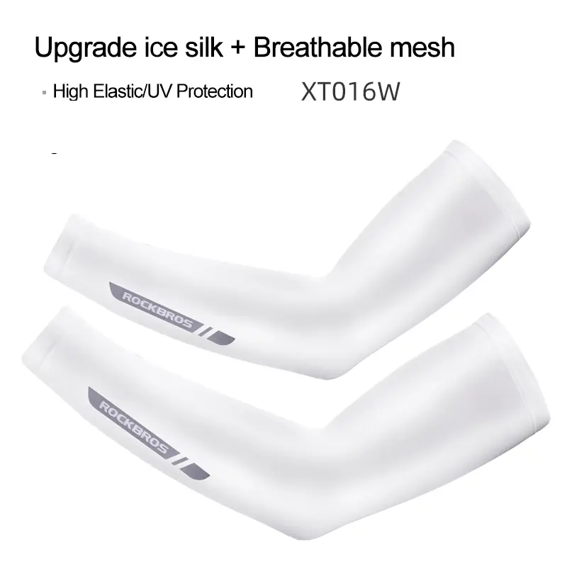 ROCKBROS Ice Fabric Running Camping Sleeves Breathable Sleeve Quick Dry Arm Protect UV400 Arm Cover Summer Sports Safety Gear - Image 7