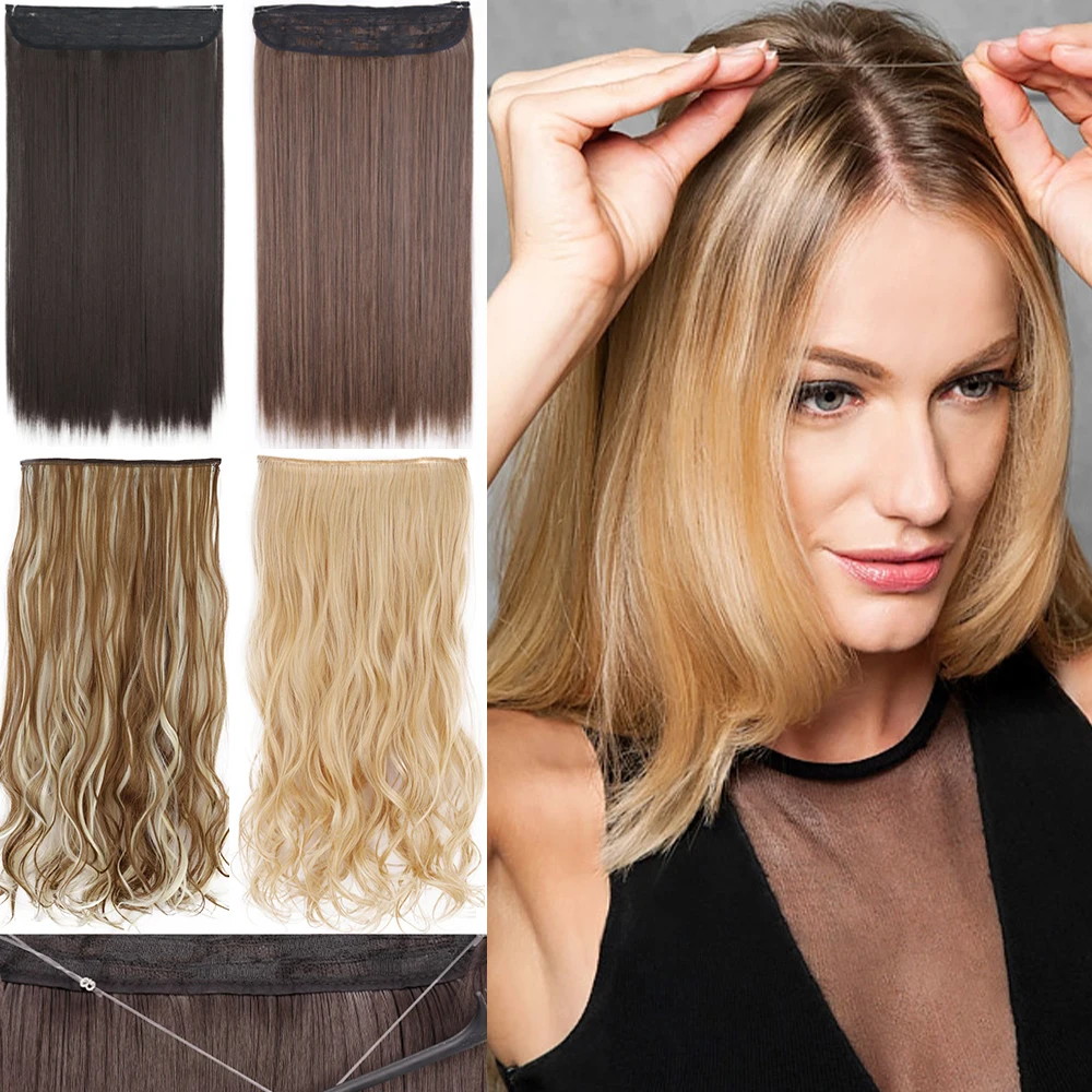 Synthetic 16 22 32 Inches No Clips In Hidden Secret False Hair Piece synthetic-16-22-32-inches-no-clips-in-hidden-secret-false-hair-piece