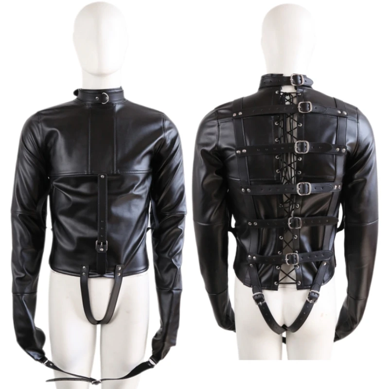 Body Fetish Leather Constraint com Alça de Virilha