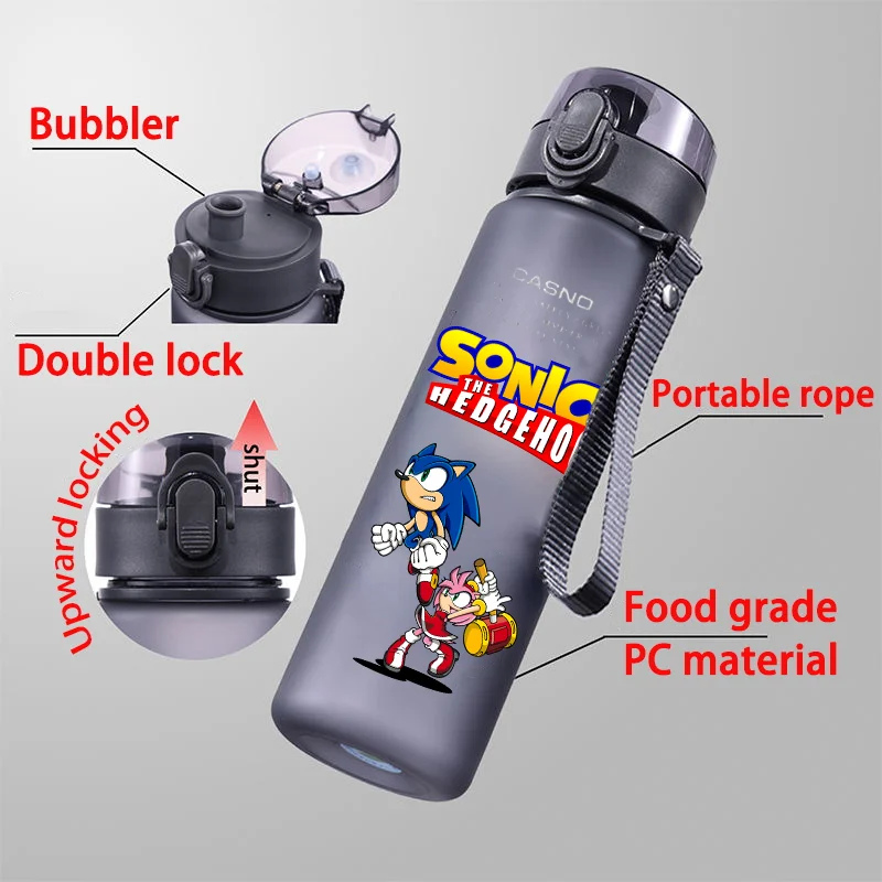 Bottiglia Sonic Per Bambini 560ml - Senza BPA, Design Colorato E Pratico - Foto 4
