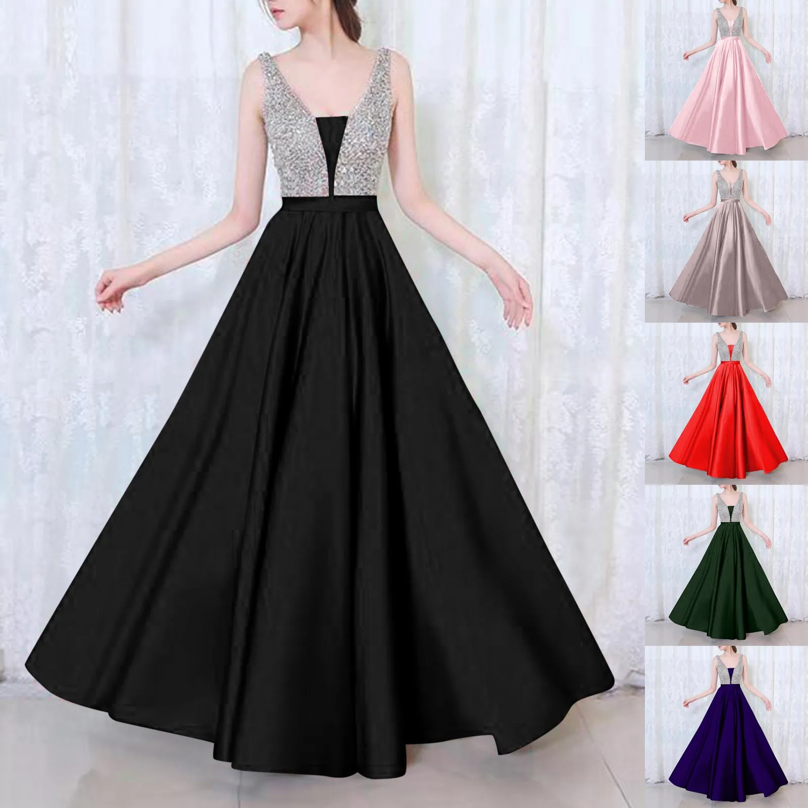 

New Sexy Off Shoulder Dress V Neck Evening Dress For Women Dress For Ladies Daily Ruched