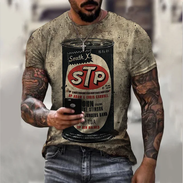 T-shirt 3d Printing Summer Men's Round Neck Comfortable Camiseta 2022 Oversized Breathable Vintage Style Casual Fashion T-shirt 17