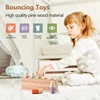 Baby Toys  Wooden Little Man Toy  Color Recognition Toy  Wooden Little Jumping Toy  Hand And Foot Coordination Toy Baby Gifts 3