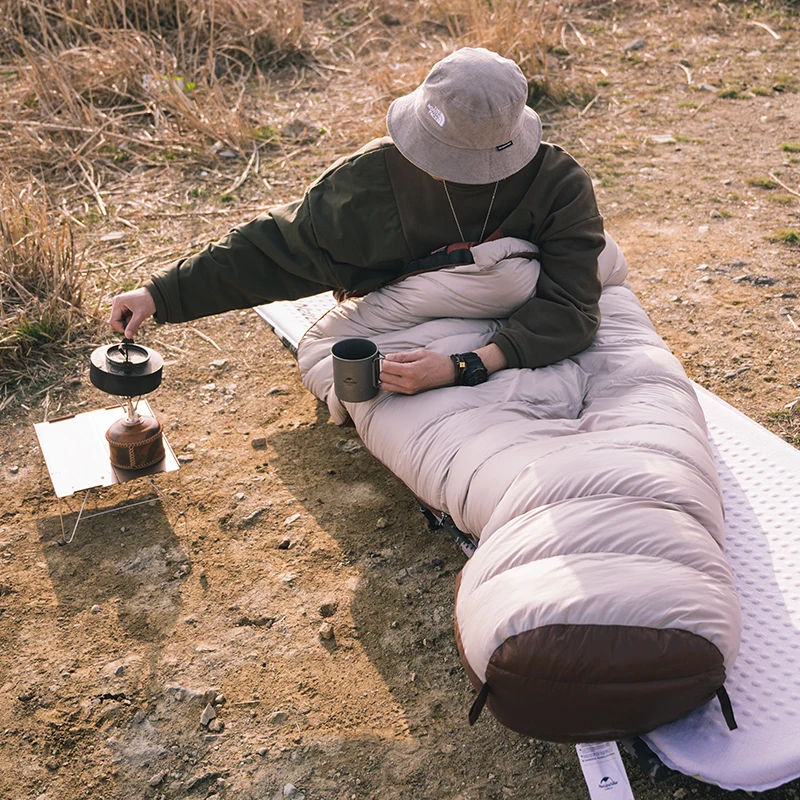 Naturehike Outdoor Climbing Ultralight Sleeping Bag Winter 650FP Mummy Duck Down sleeping bag survival sleeping bag