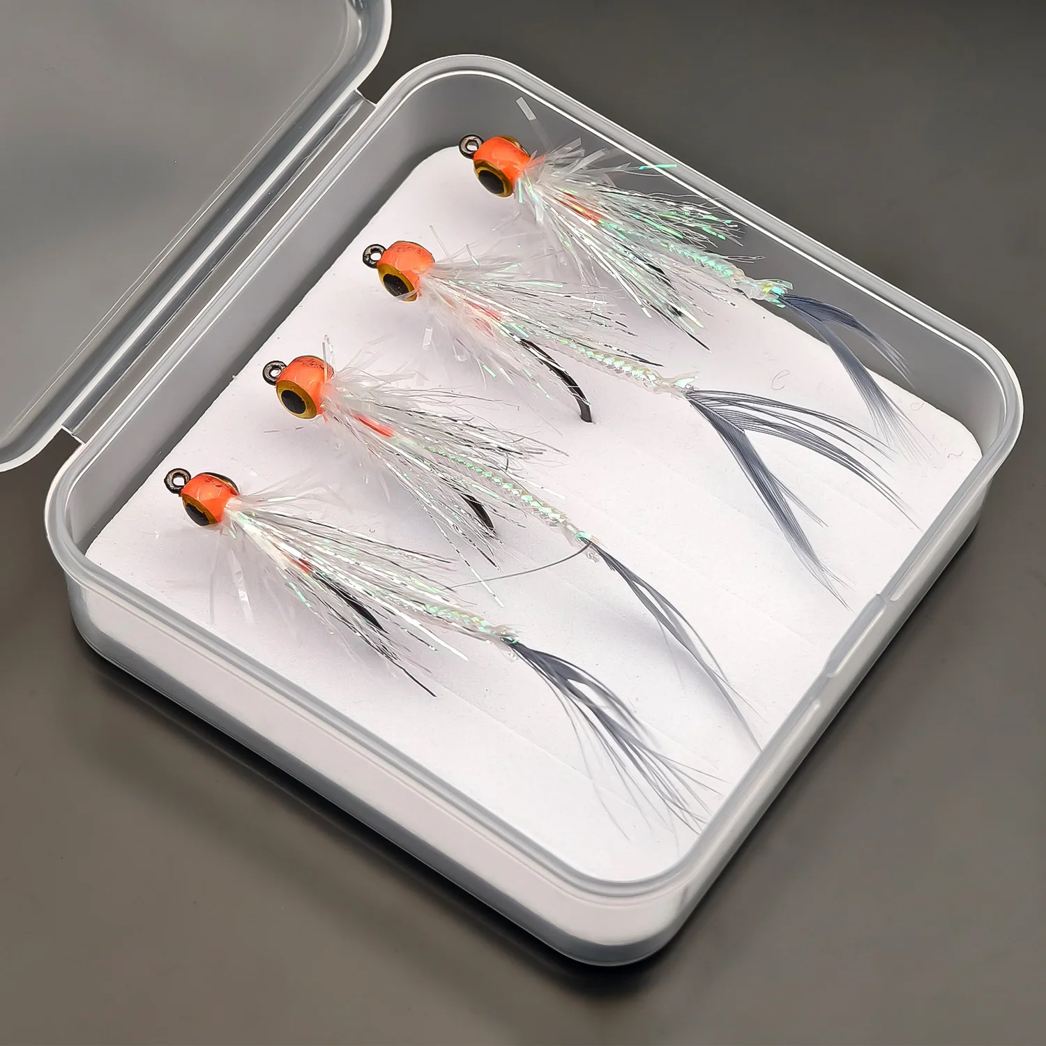 4 Pack Baitfish Flies Streamer Flies for Freshwater Saltwater Fishing 7