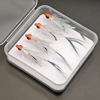 4 Pack Baitfish Flies Streamer Flies for Freshwater Saltwater Fishing 7