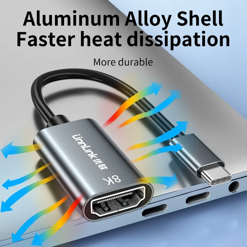 USB C to HDMI , Ʈ 4/3 to HDMI  , Ʈ PC ȭ to TV  Ϳ, 8K, 4K