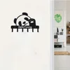 1pc Fascinating Cute Panda Keychain Wall Mounted Coat Rack Keychain Key Hanger Towel Rack Intriguing Wall Mounted Item 1