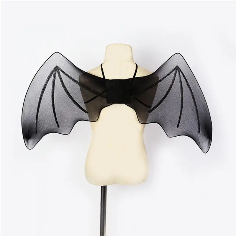 Wing Bat Cosplay Dress Costumedragon Muslimas Accessoryparty Punk Carnival Puntelli Farfalle