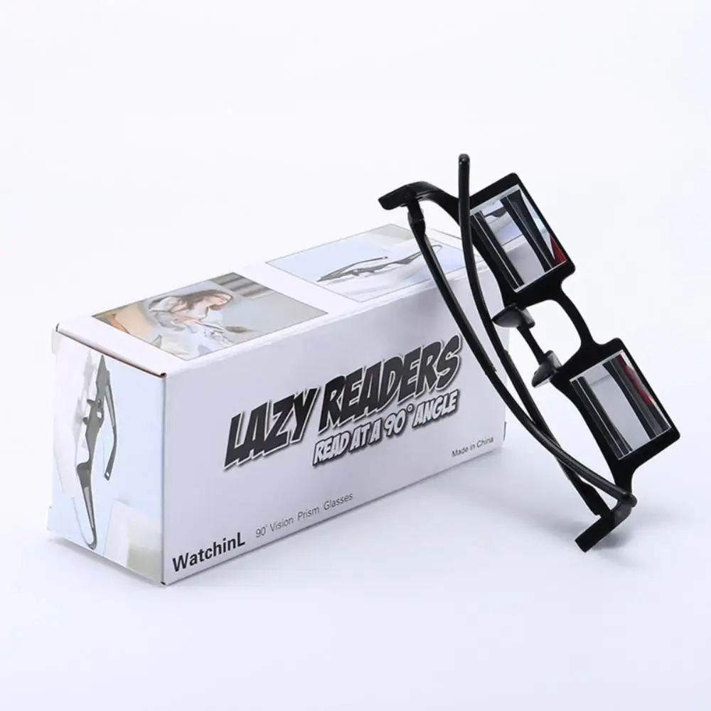 Horizontal Reading Eyewear Lazy Man Glasses Innovative Practical Horizontal Reading Refractive Eyeglasses