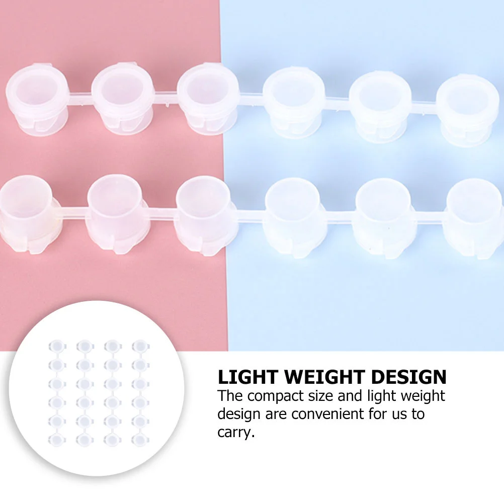Paint Pots 30Pcs Mini Empty Paint Pot Pod Strips